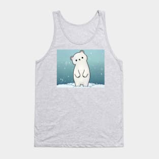 Adorable Polar Bears Snowing Lover Gift Tank Top
